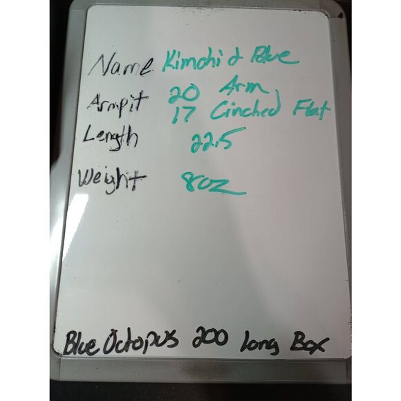 Kimichi Blue Shirt Ladies Large Blue Short Sleeve Button Front - Picture 7 of 7